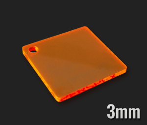 PLEXI Pomarańczowa Fluo Grubość 3mm Cięta Na Wymiar