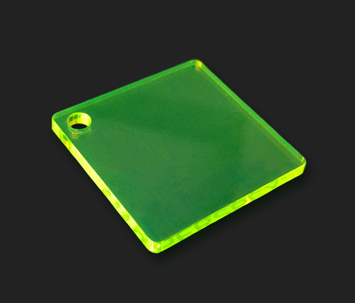 PLEXI Zielona Fluo Grubość 3mm Cięta Na Wymiar
