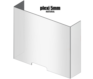 Osłona Z Plexi V1 gr. 5mm 60/75/20 cm Krawędzie Polerowane