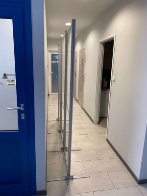 Parawany/przesłony/przegrody wolnostojące modułowe