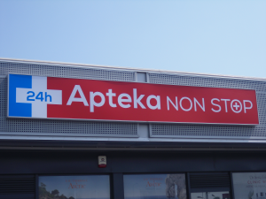 Kaseton Reklamowy LED Profil Aluminiowy 100x100x10cm Z Grafiką i Projektem