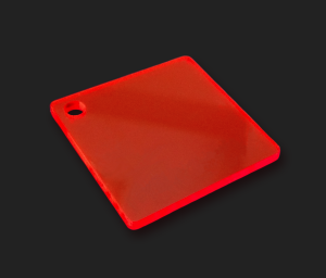 PLEXI Czerwona Fluo Grubość 3mm Cięta Na Wymiar