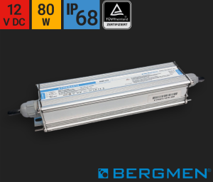 Zasilacz LED BERGMEN Storm 80W 12V DC