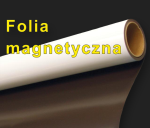 Folia Magnetyczna Biała Bez Kleju Cięta Z Rolki szer. 61cm gr. 0,5mm