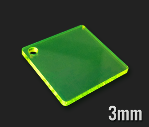 PLEXI Zielona Fluo Grubość 3mm Cięta Na Wymiar