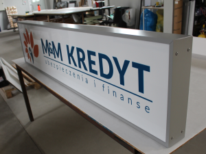 Kaseton Reklamowy LED Profil Aluminiowy 100x100x10cm Bez Grafiki
